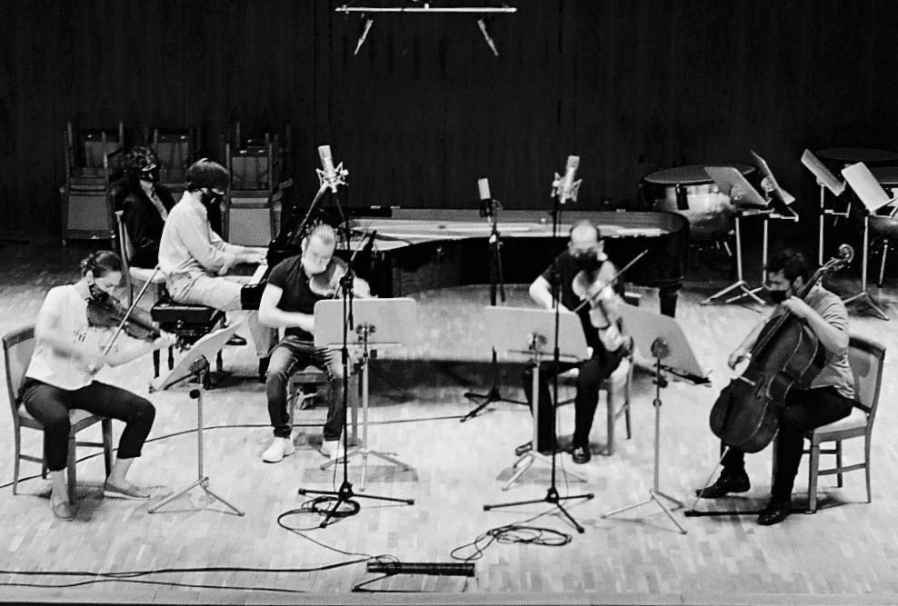 Grabación de un cuarteto de cuerda en el Auditorio