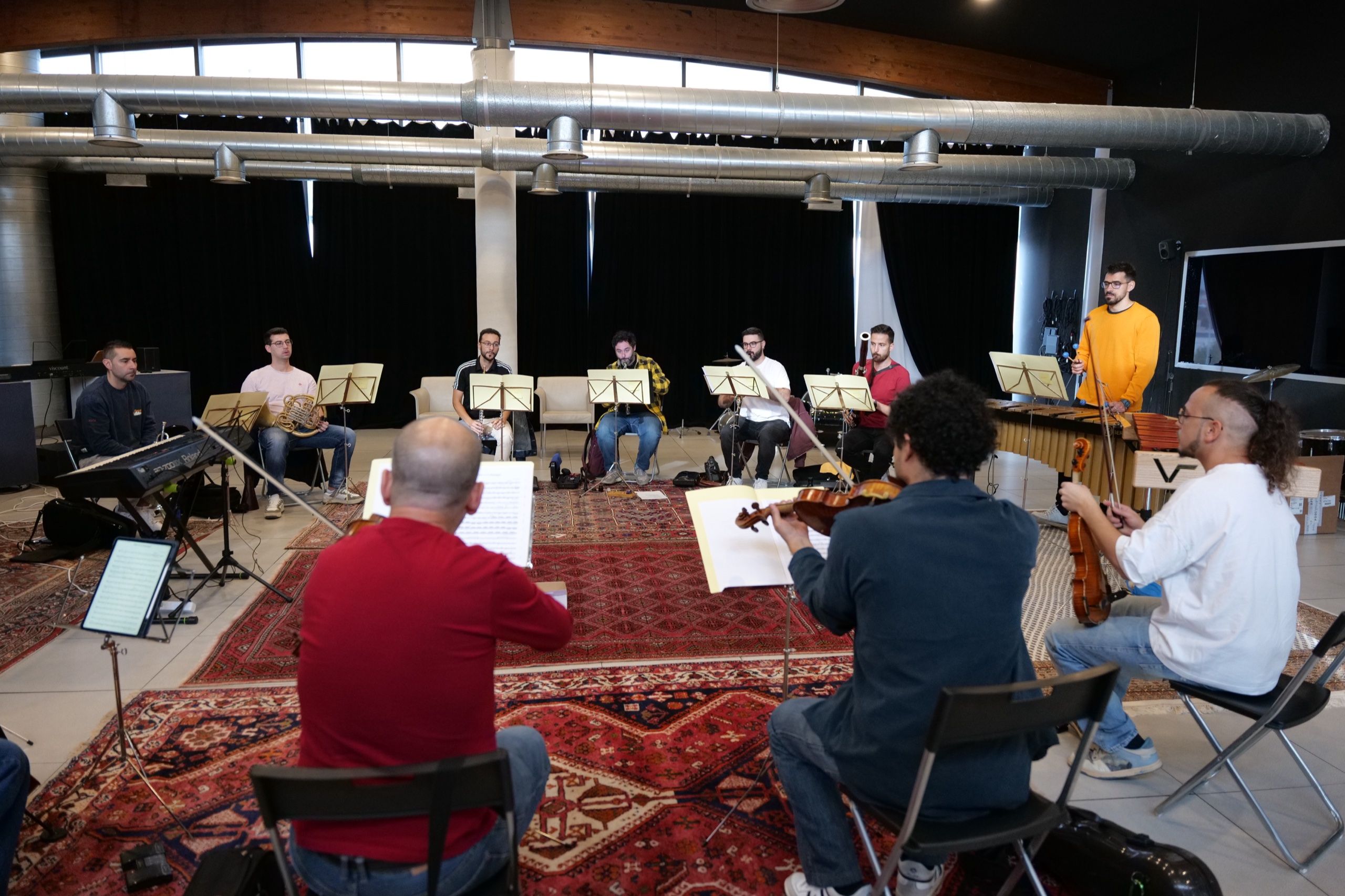 Ensayo de orquesta en el Auditorio