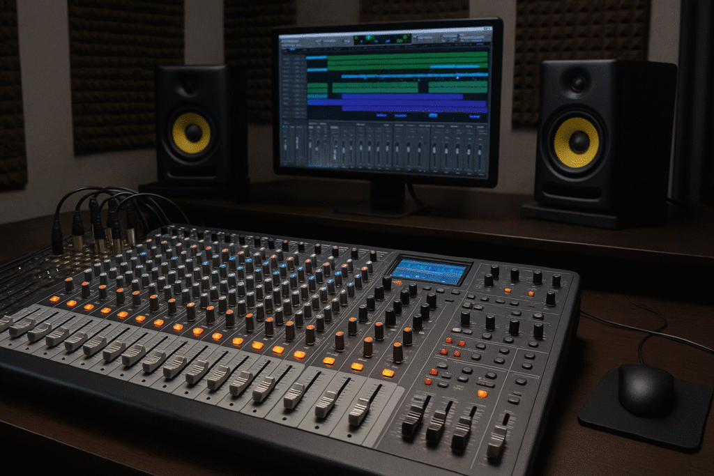Mesa de producción musical